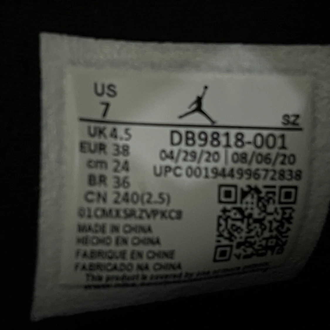 Jordan 6 Retro Sd DB9818 001 Black/Black/Black - 91