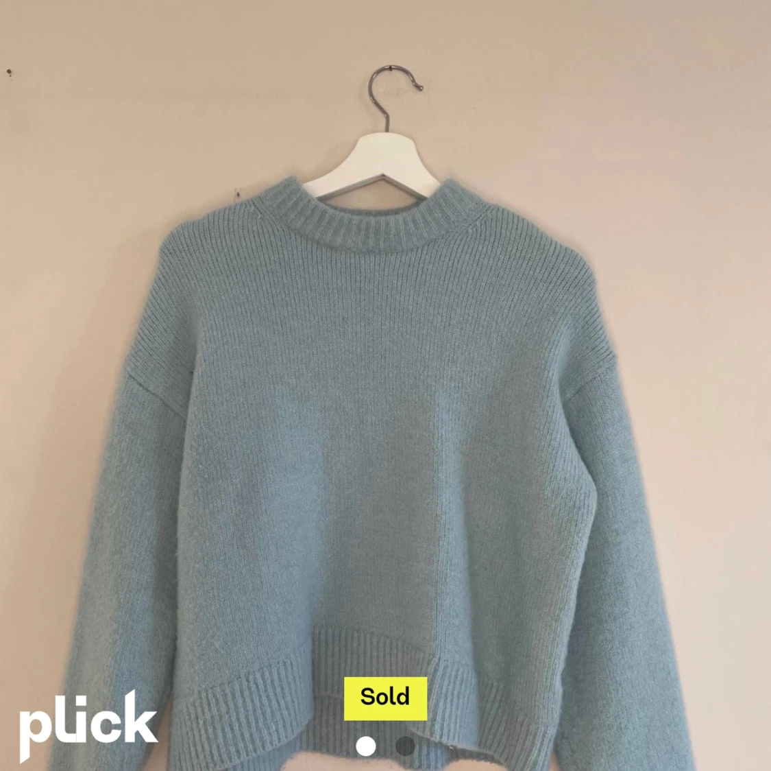 Blå stickad från Zara