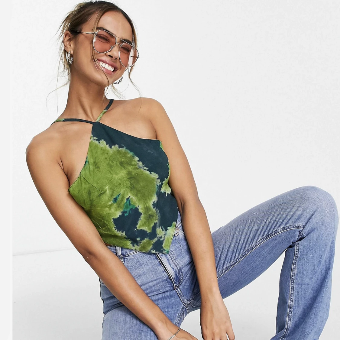 Pull&Bear halterneck med snörning