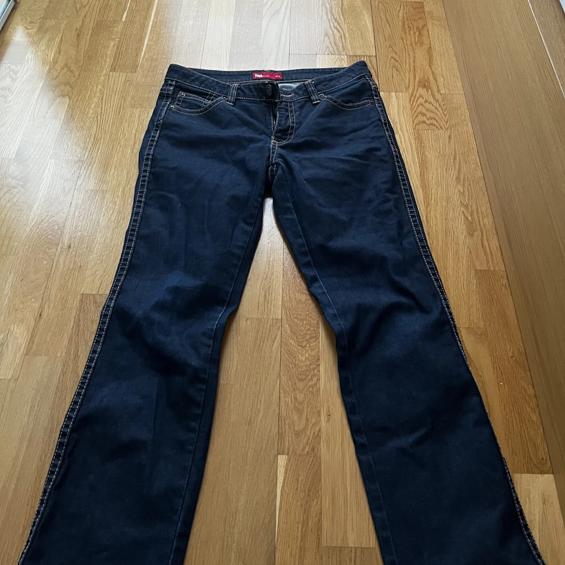 lågmidjade jeans - 90
