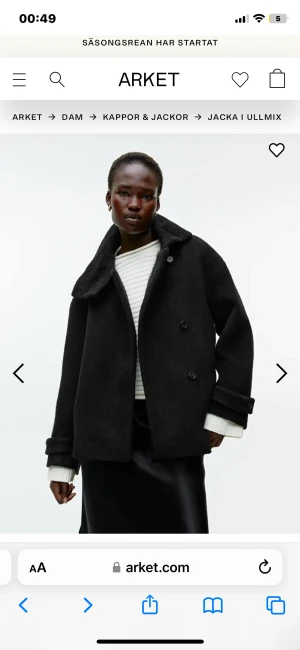 Arket jacka ull - Helt ny med lappar kvar. Har ej används pga tidsbrist. Slutsåld överallt och jättepopulär därav pris. 