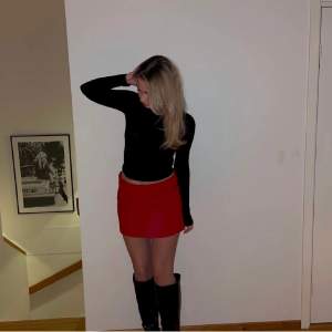 Röd kjol från zara aldrig använd med lappar💞💞(lånade bilder) 