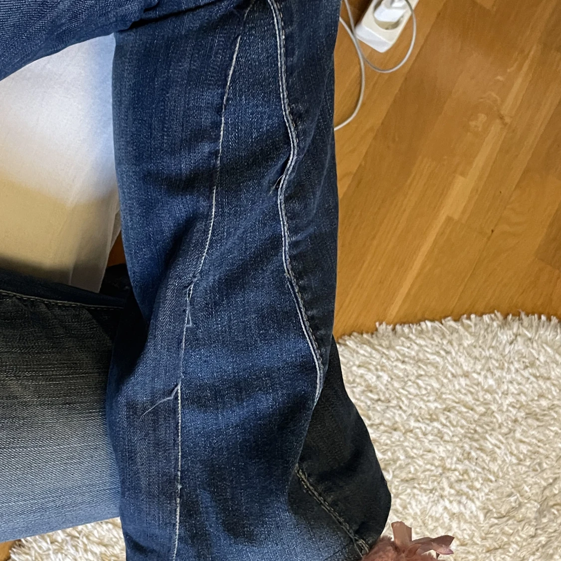 Jeans low låg rise midja waist bootcut flare - 91