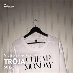 Vit tröja - Skriv vid frågor💗