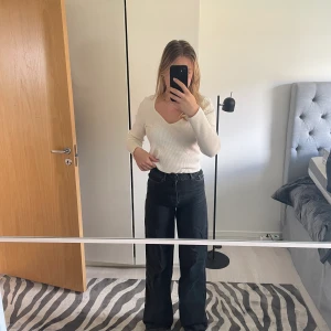 Zara byxor - Svarta wide zara byxor💓