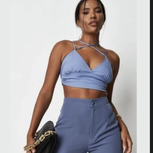 Blue Bralette - A nice blue bralette shirt from Misguided. Never worn, still has the tag on! :)