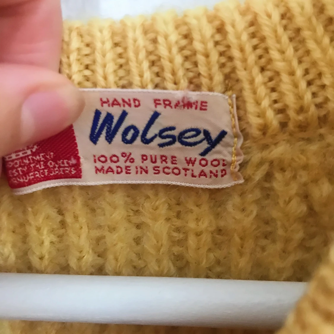 Gul vintage ulltröja - 91