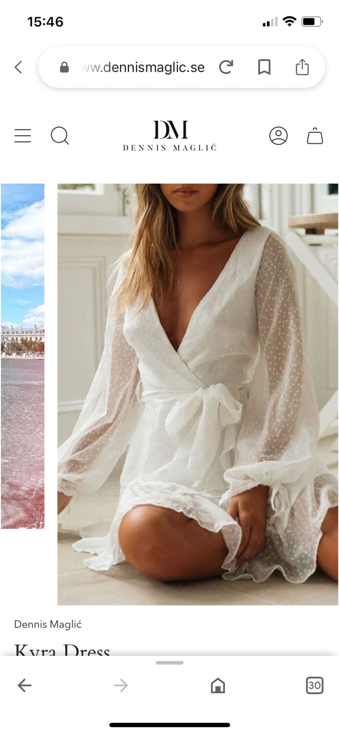 Oanvänd klänning - 90