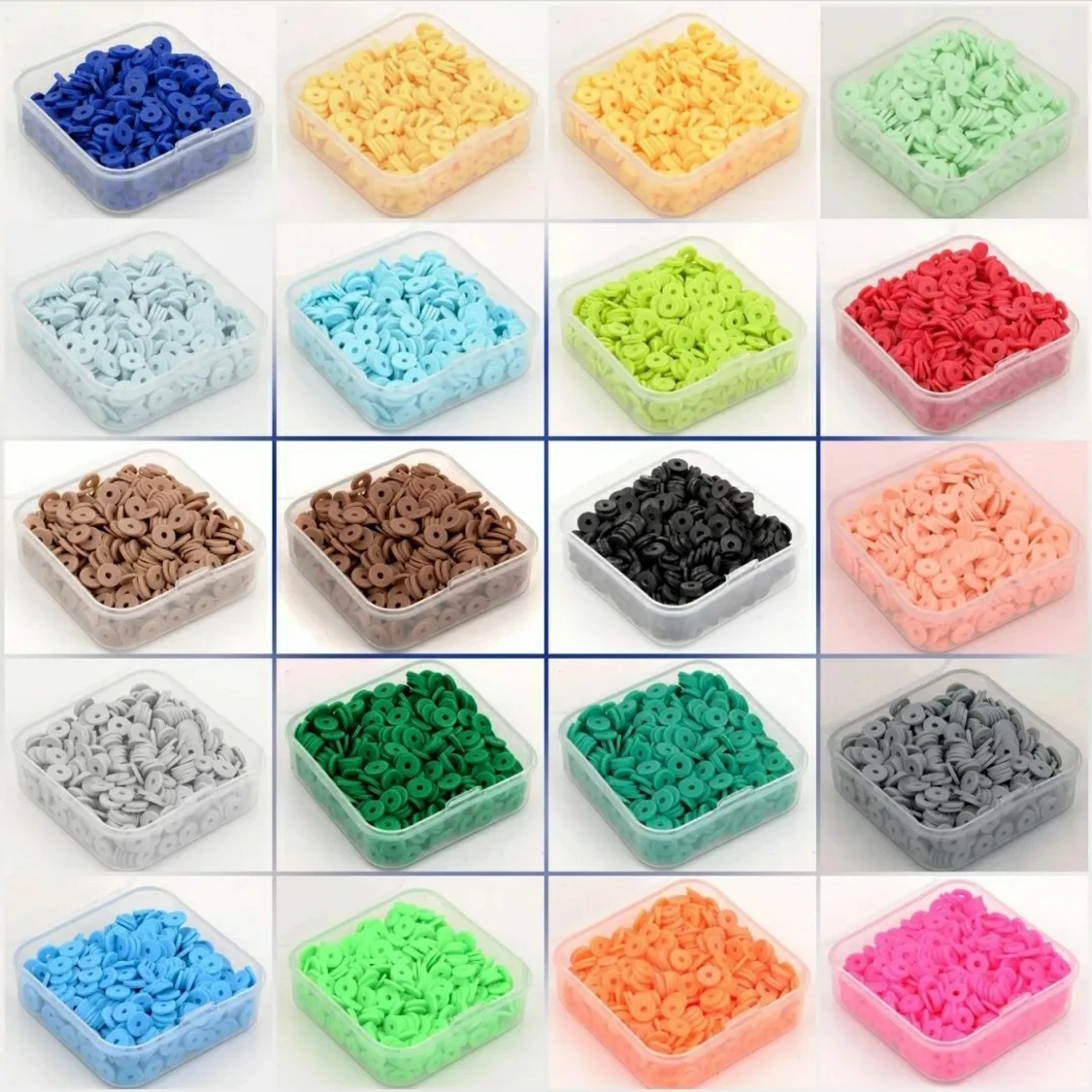 GRATIS FRAKT! 130 Pack Heishipärlor + Armbandstråd