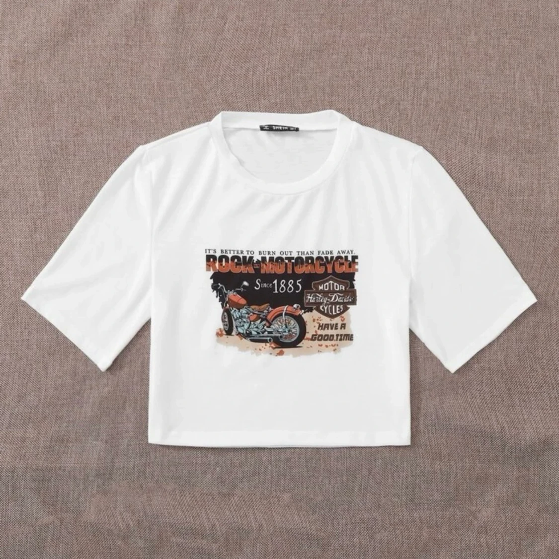 motorcycle tee | SHEIN - 90