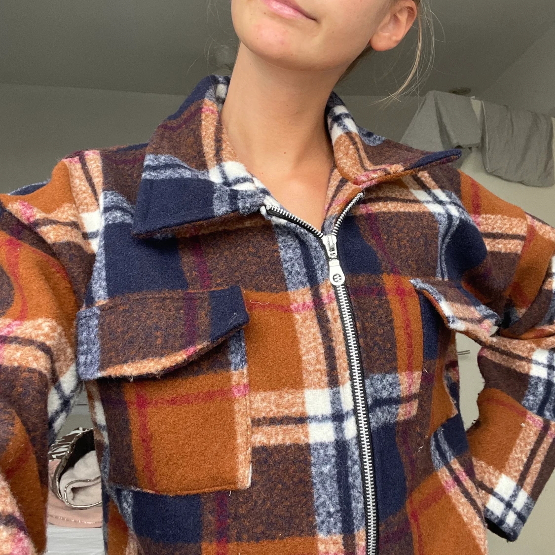 Rutig höstjacka - 91