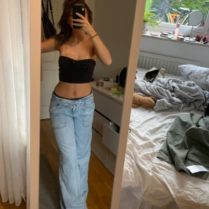 Cargo jeans - Super snygga från bershka, cill få sålt dom