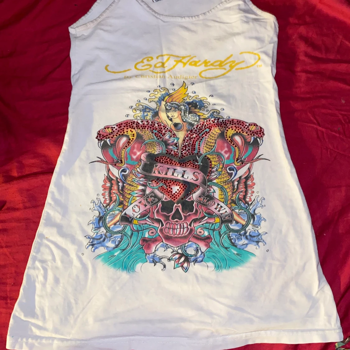 Ed Hardy miniklänning/långt linne