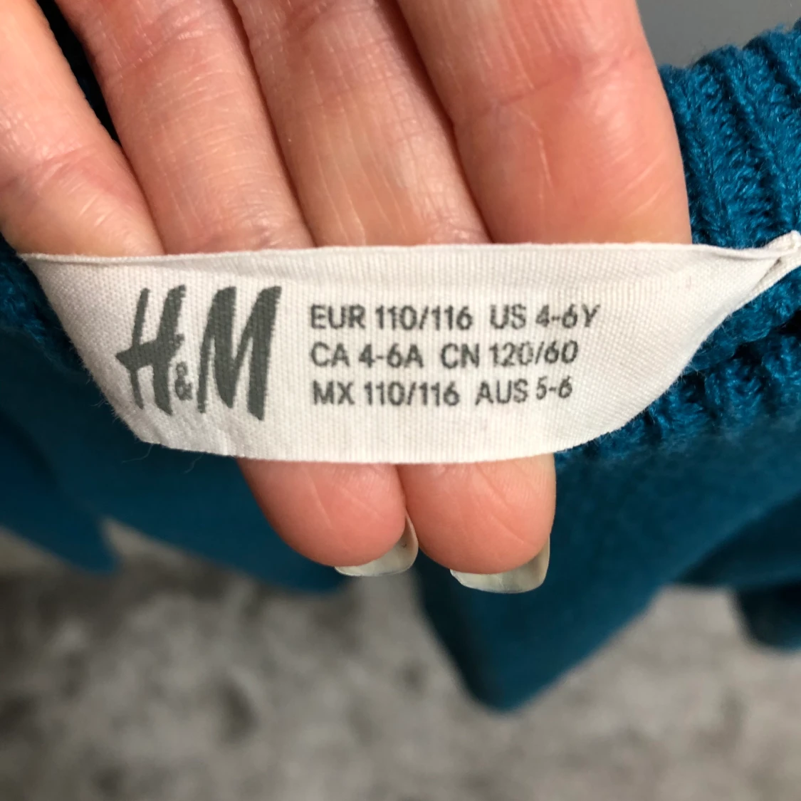 Varm tröja strl 110-116 - 90