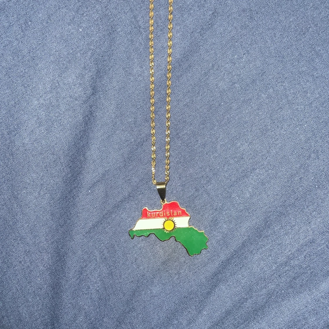 Kurdistan flaga halsband