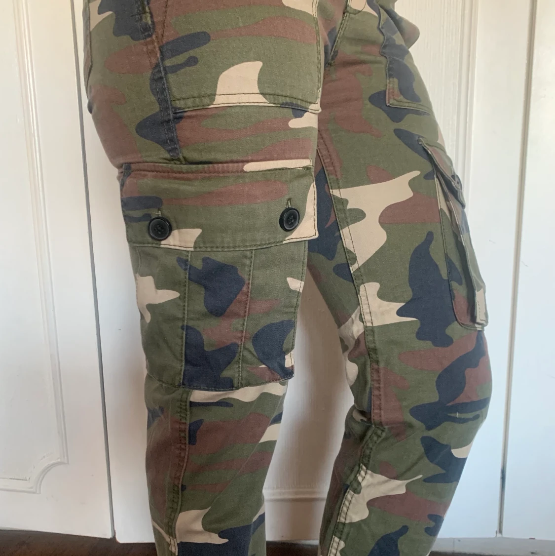 Militär cargo byxor 