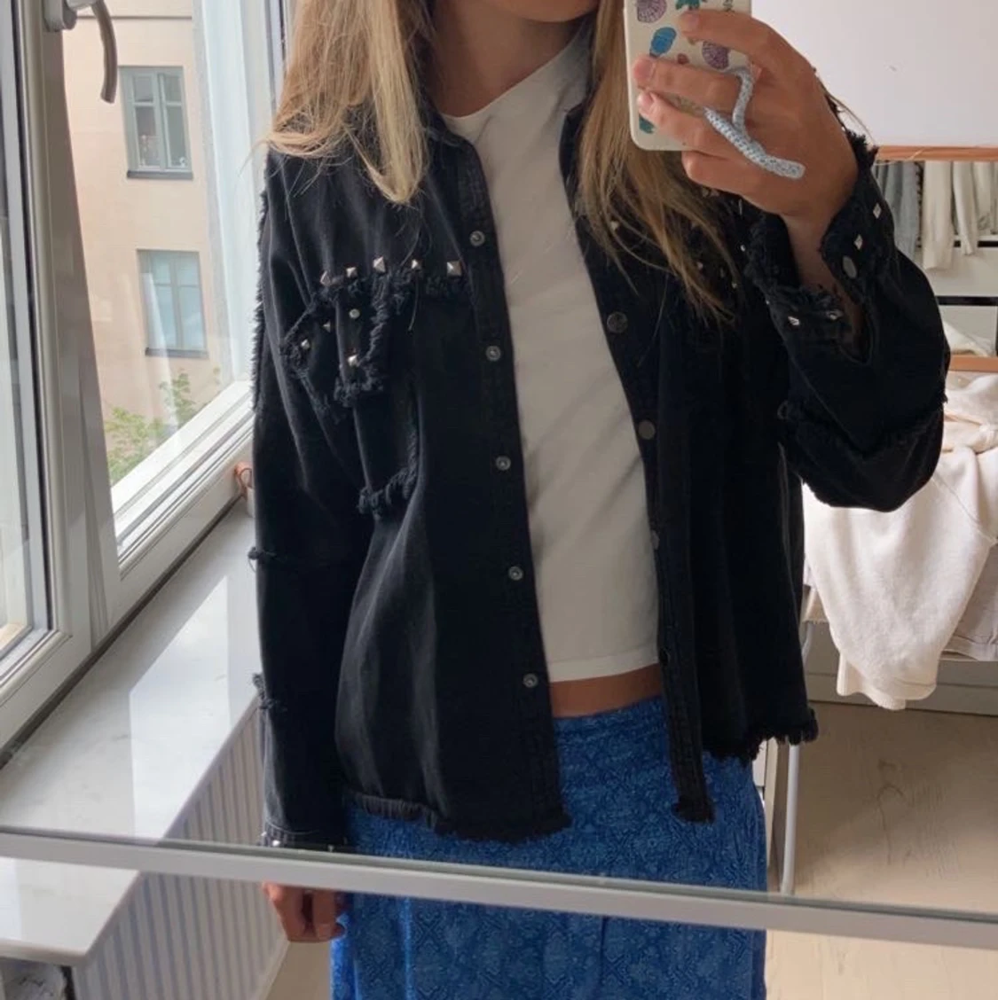Zara jacka med nitar - 90