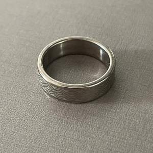 Jätte fin äkta silver ring ungefär storlek 11