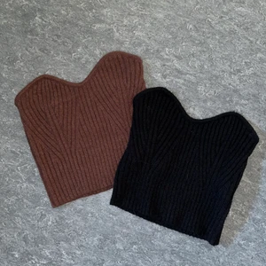 tröja  - ❗️BRUNA ÄR SÅLD❗️Två stickade toppar En för 80 eller båda för dubbla! (Man budar för en och om man vill köpa båda är det det dubbla som man har budat!) skriv om ni har frågor och undrar över något