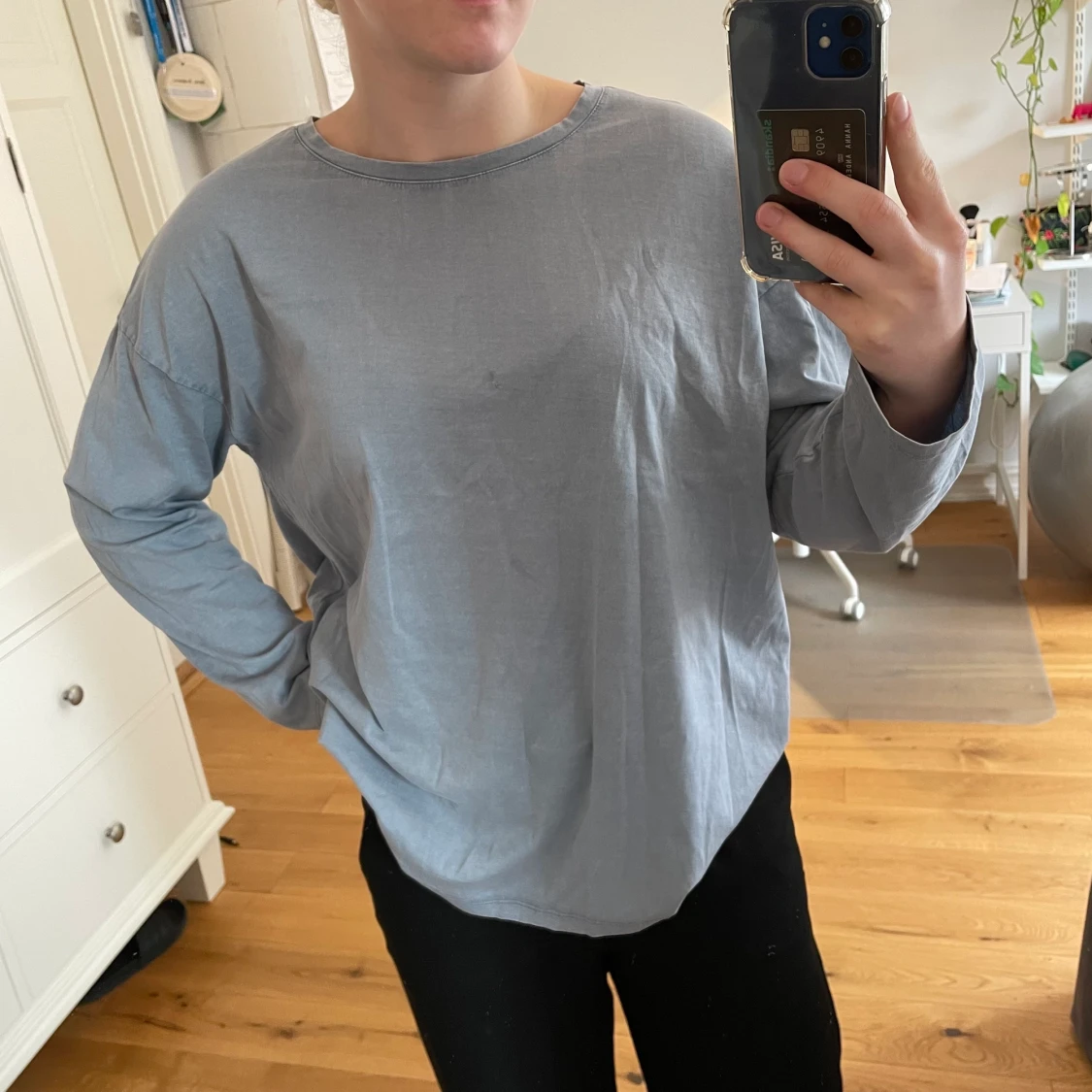 Grå/blå långärmad H&M