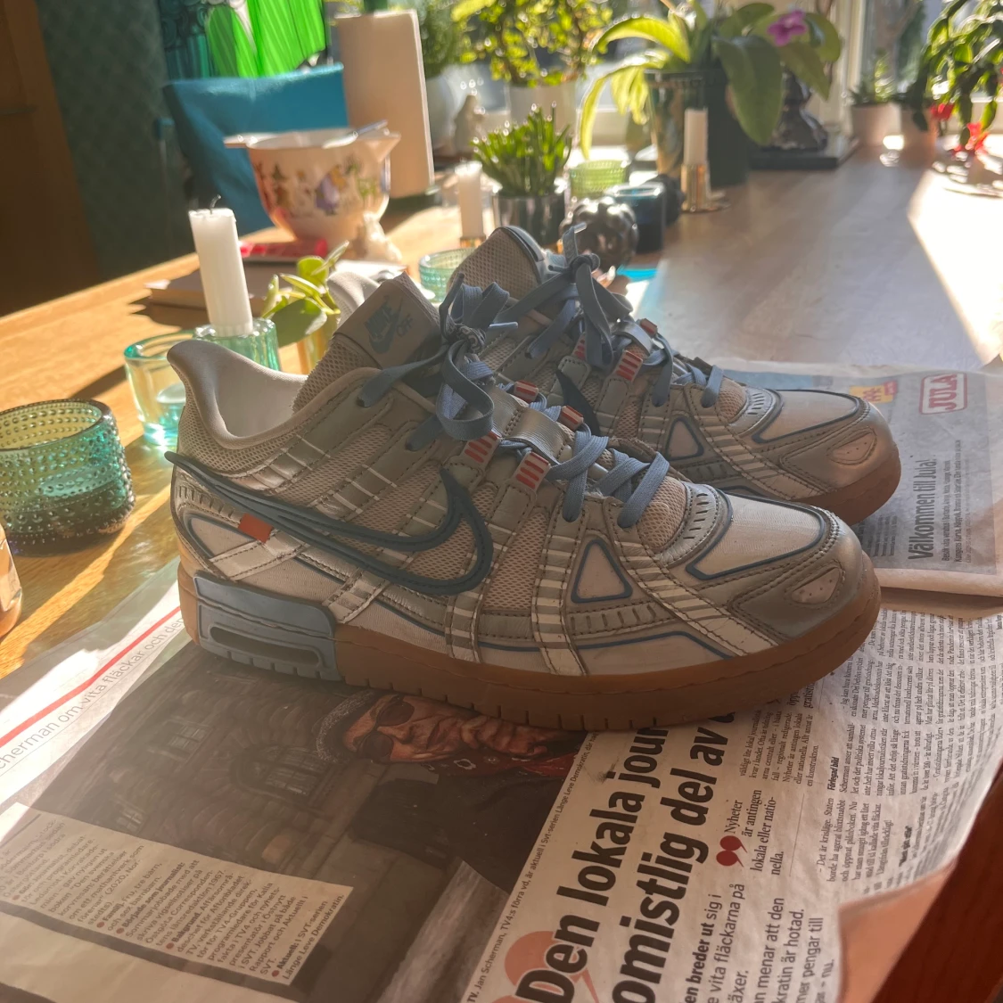 Nike Off White Rubber dunks UNC