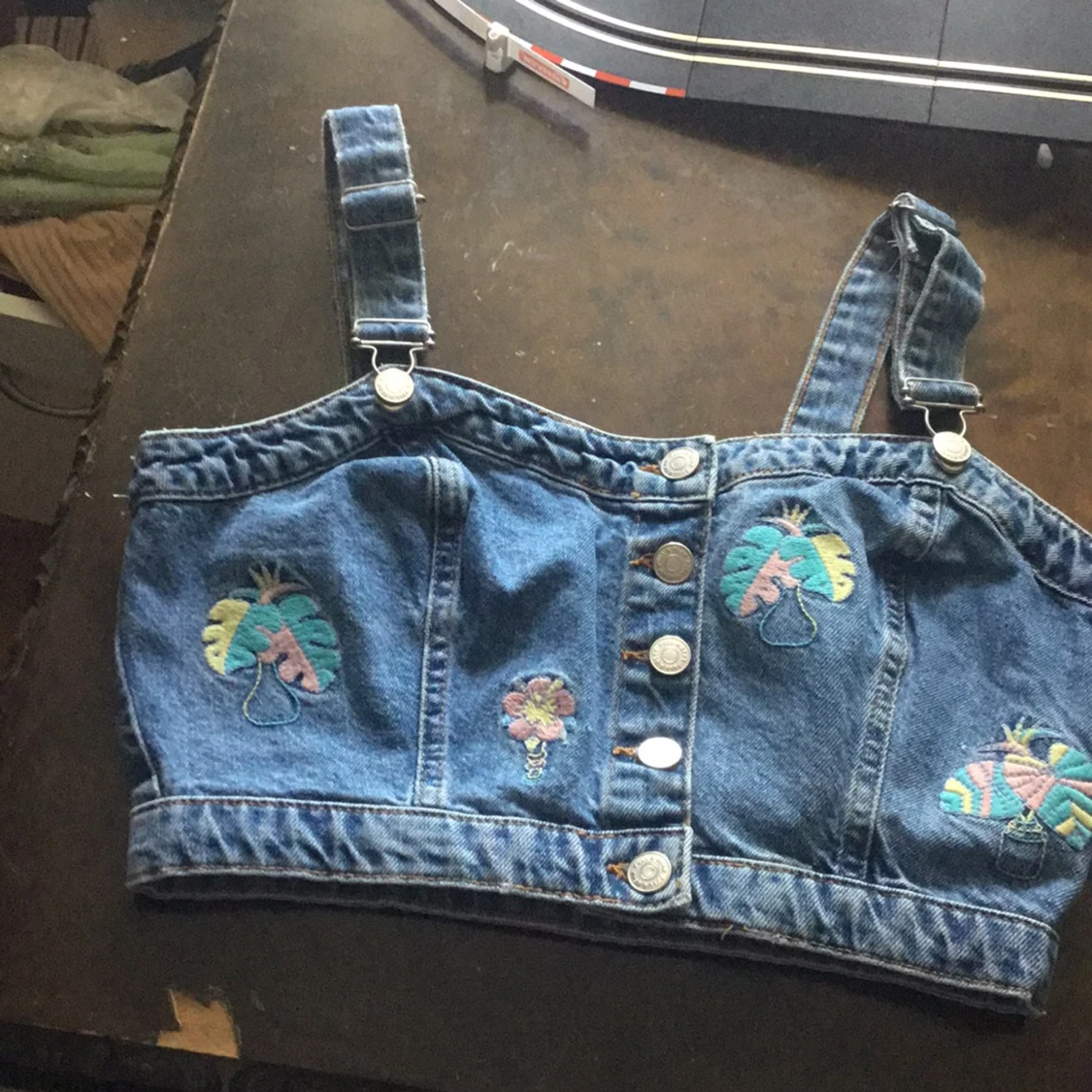 Fint jeans topp - 90