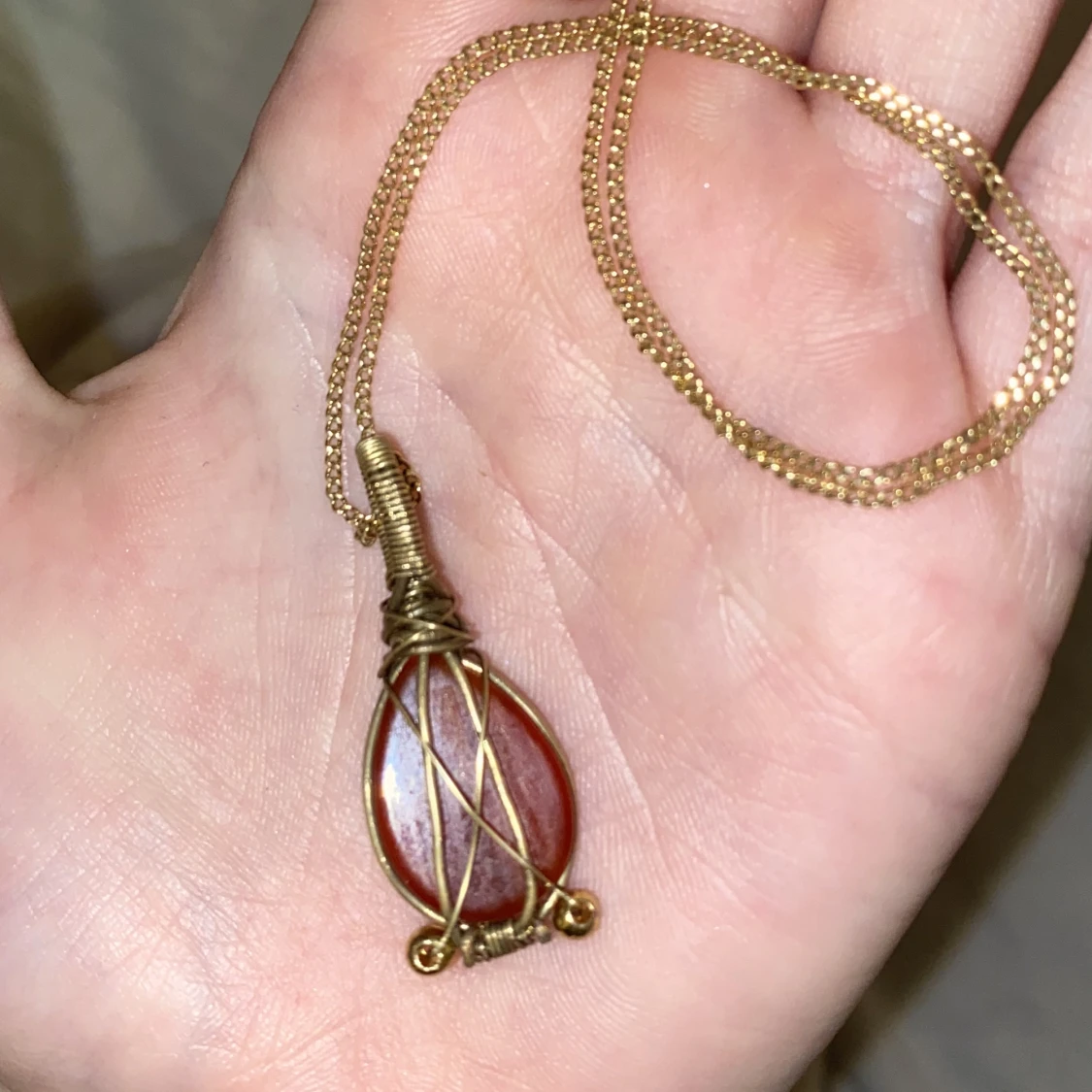 Carnelian halsband - 90