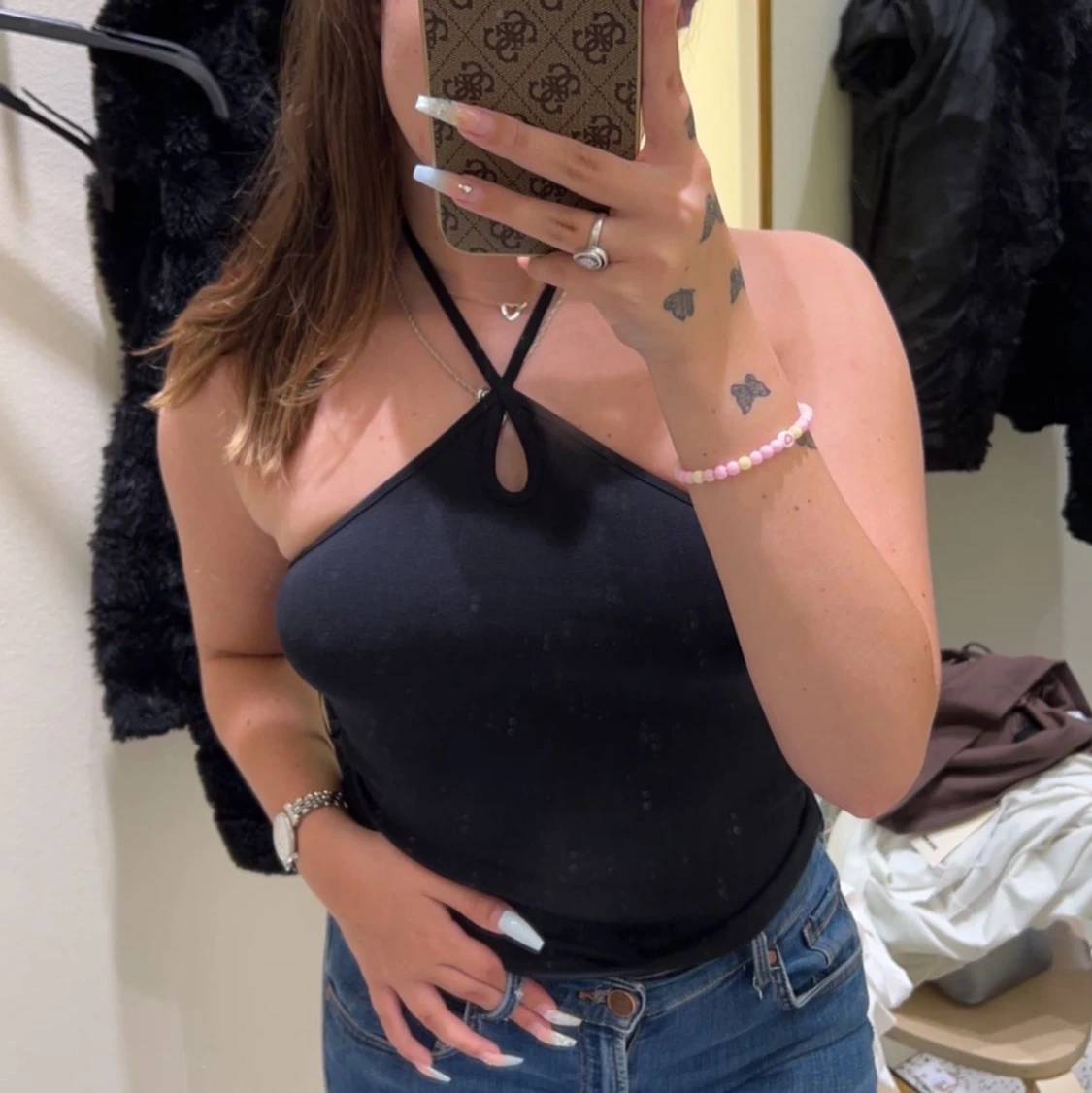 Halterneck topp - 90