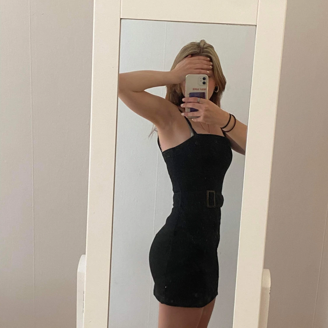 Svart denim klänning  - 90