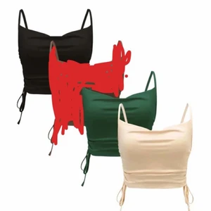 Toppar - Säljer dessa super fina 3 toppar i färgen svart, grön och beige. Alla är helt oanvända  60kr styck 💗 den svarta är såld!!