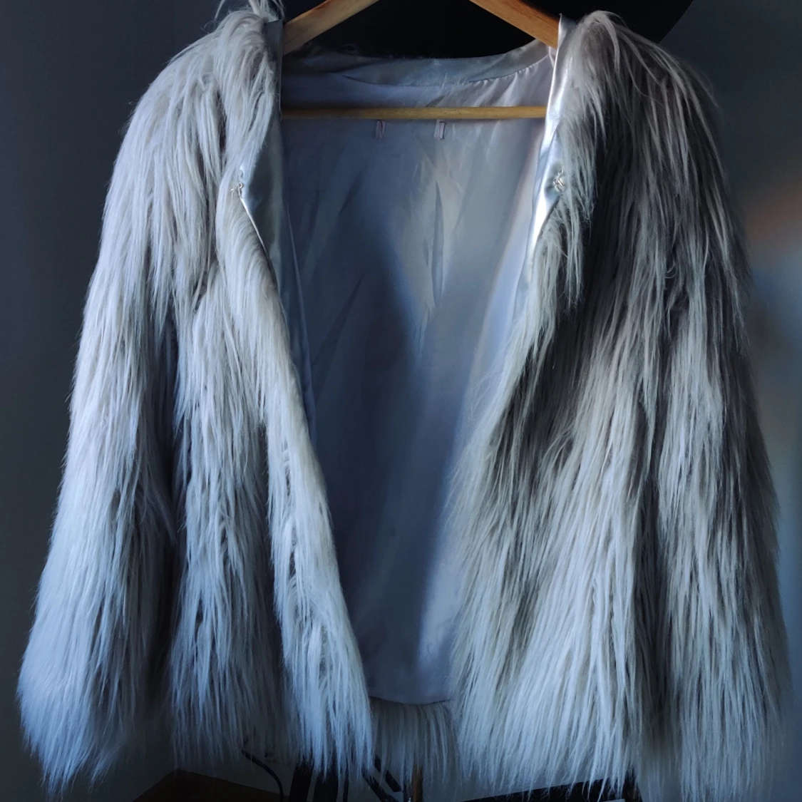 Långhårig fuskpäls - 90