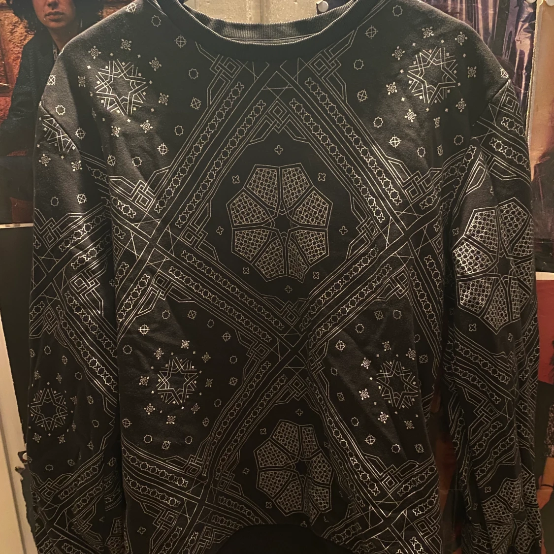 Mönstrad collage tröja från H&M