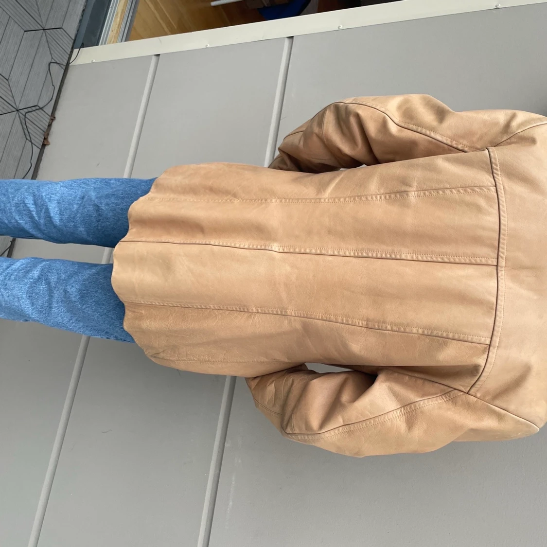 Beige skinnjacka - 91