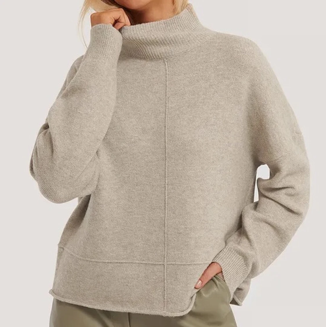 GRÅ stickad tröja från NA-KD - 91