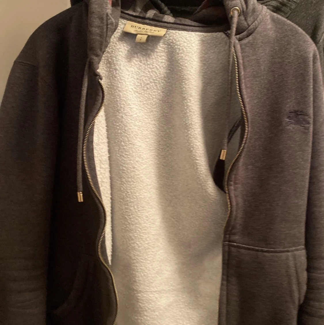 Burberry zip hoodie 