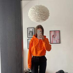 Orange croppad hoodie från weekday, nypris 299💕nyskick