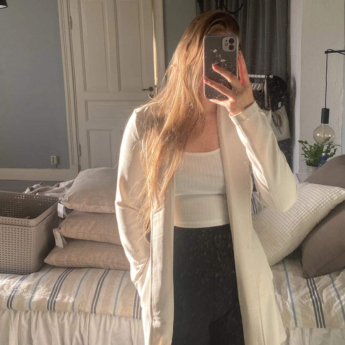 Ljusbeige Trenchcoat/jacka