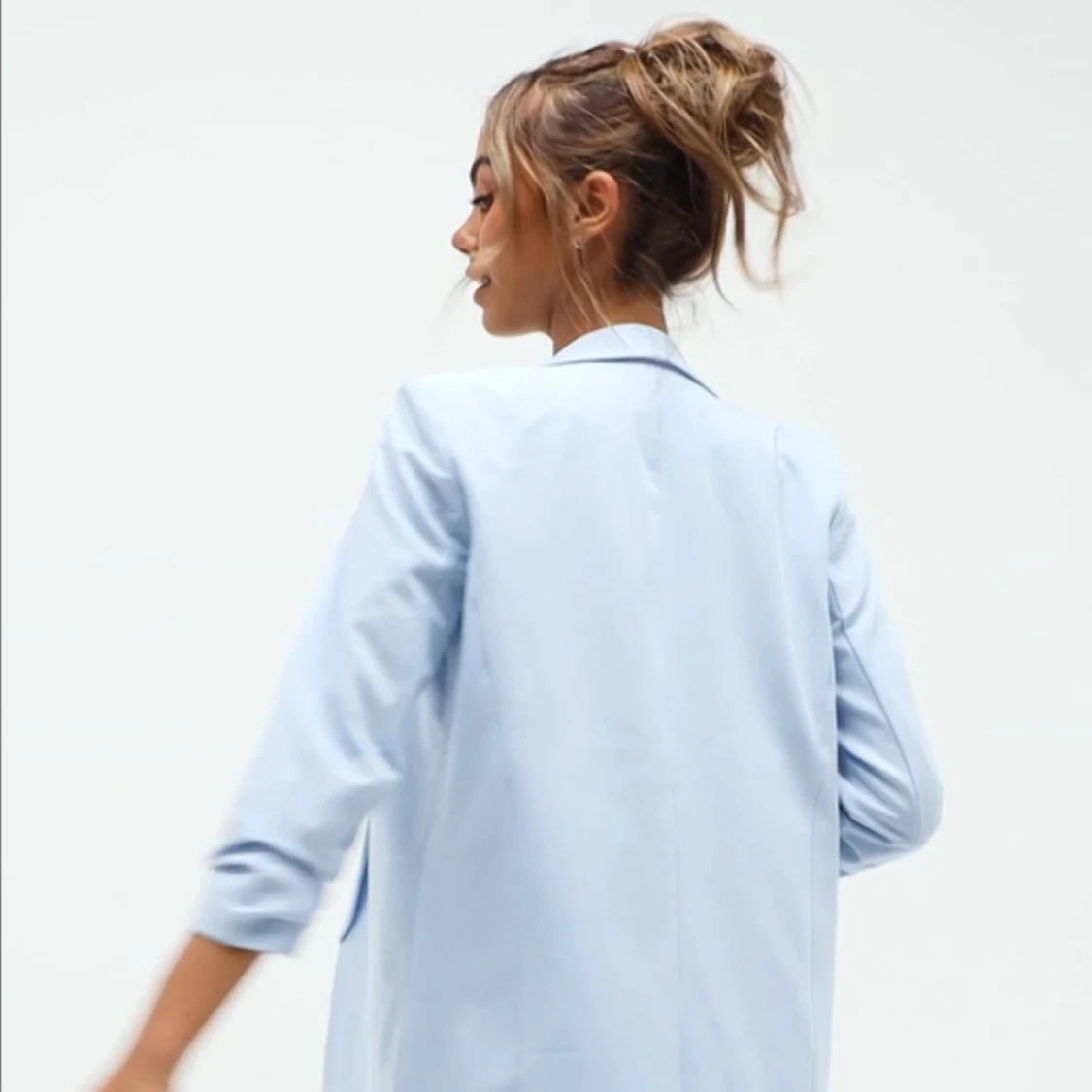 Baby blå kavaj/kappa - 90