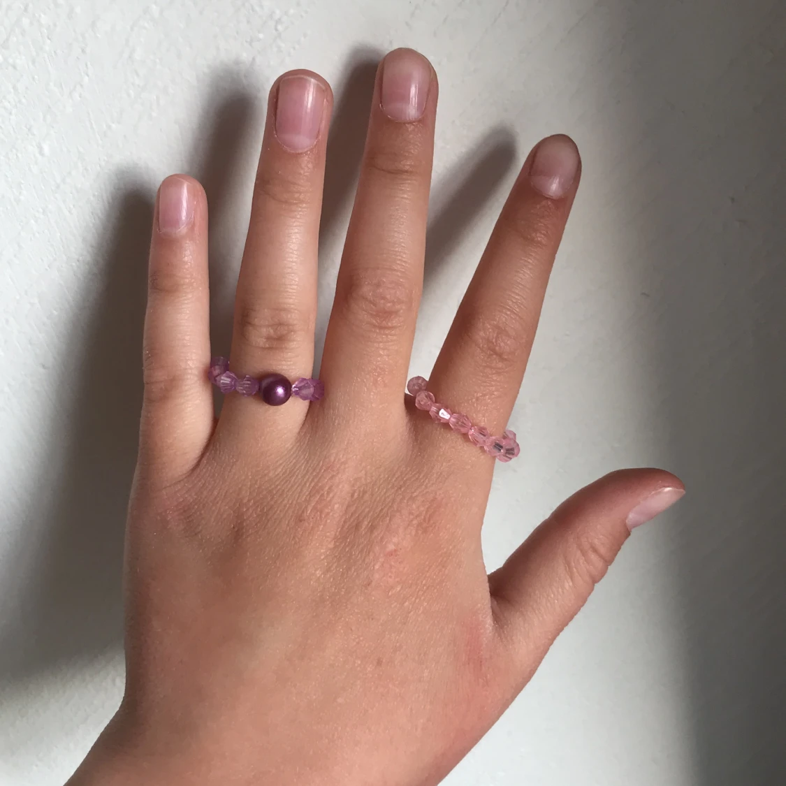 2 ringar i färgerna rosa och lila!  - 91