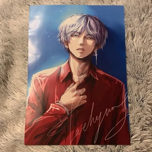 BTS V Poster - A poster of K-pop group member V of BTS 