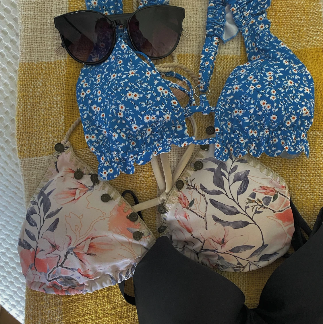 Petrolfärgad bandeubikini - 91