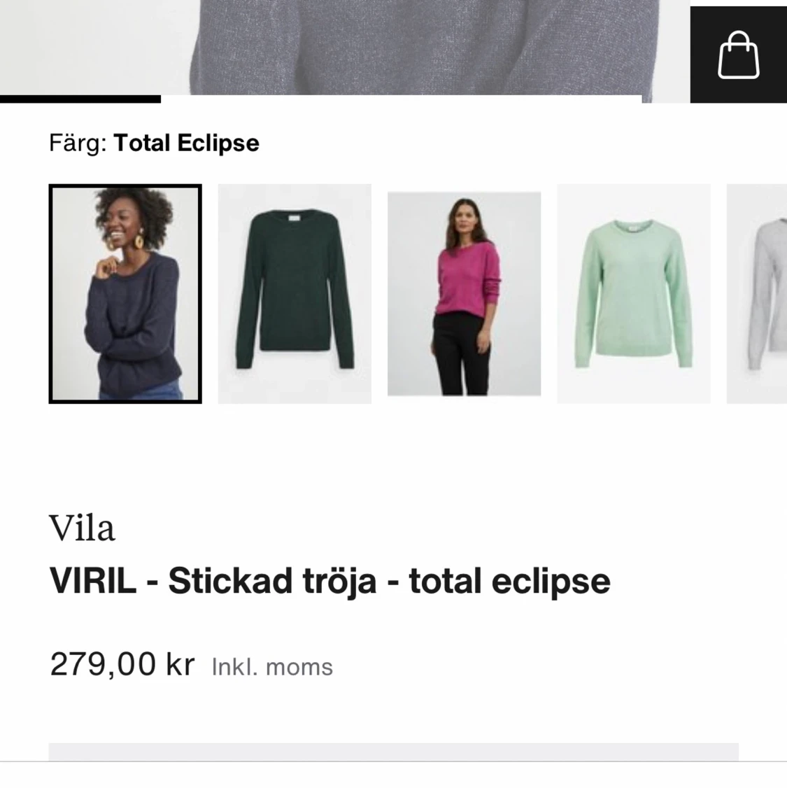 Mörkblå tröja - 90