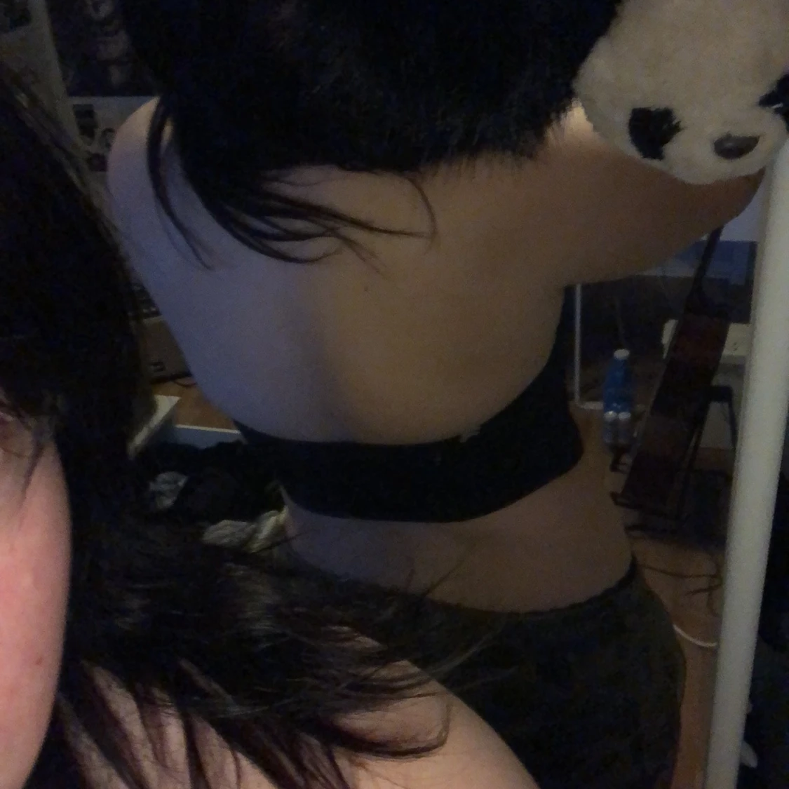 svart topp med öppen rygg - 90