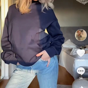 Hoddie zara - Säljer denna hoodie från zara herravdelningen! Den är i storlek S och jag tycker den sitter bra. Den är mörkblå men ser svart ut på sista bilden pågrund av ljuset.🫶🏽