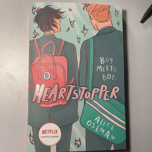 Heartstopper  - Heartstopper vol 1 på engelska, säljer då jag inte vill samla längre :) läst en gång men är i nyskick, inga skador på ryggen eller slitningar 