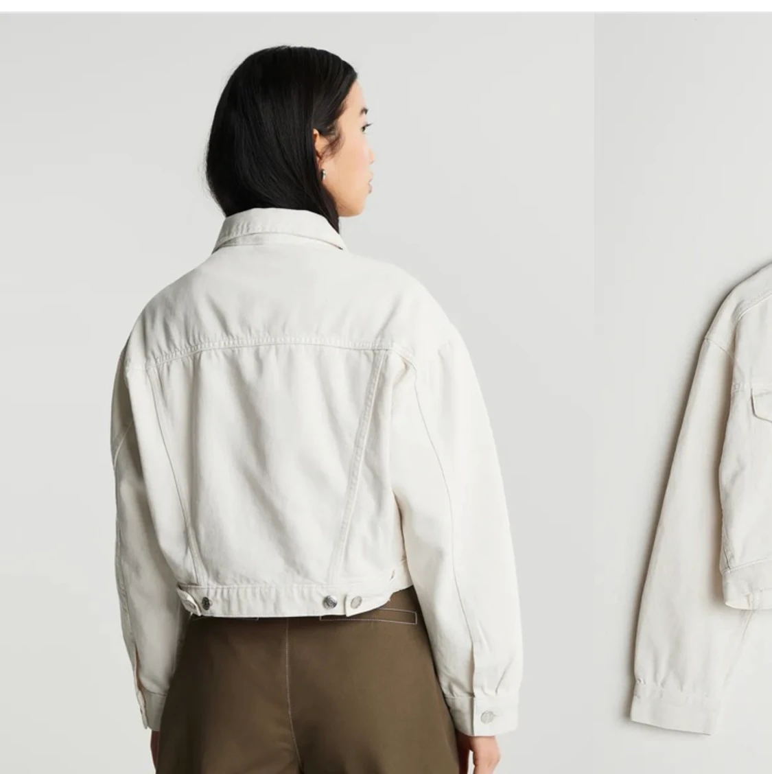 Vit jeansjacka från gina tricot - 91