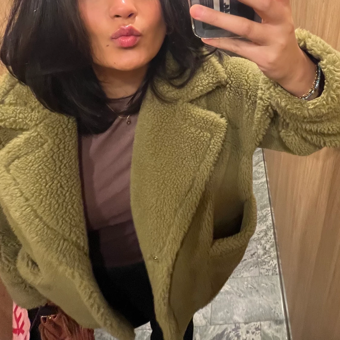 Grön teddyjacka från stand studio - 90