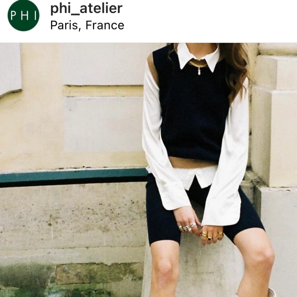 Stickad cashmere väst från PHI - 90