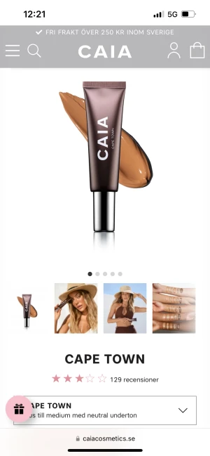 Caia bronzer  - Jag har en helt ny och oöppnad caia bronzer som jag inte andvänder. Den är i färger cape town! Skriv om du har några funderingar. Jag kan mötas upp i Stockholm eller frakta men då tillkommer det frakt. Priset kan diskuteras.