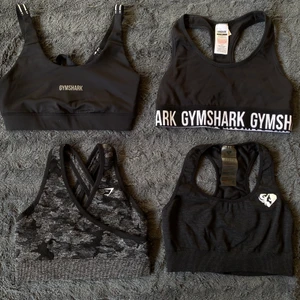 Gymshark, womensbest sportbh - Diverse sportBHar alla storlek S! 🖤Gymshark reflex bh, använd två gånger säljer för 80kr 🖤 Gymshark fit bh, passar skitbra med flex shortsen jag säljer i en annan annons! använd en gång, säljer för 100kr 🖤 Gymshark camo bh, SKITSNYGG men för liten för mig, använd en gång säljer för 200kr! 🖤womens best move bh, använd flera gånger säljer för 30kr.                                             Betalning via swish, frakt tillkommer! Säljer massa träningskläder, kolla andra annonser:)